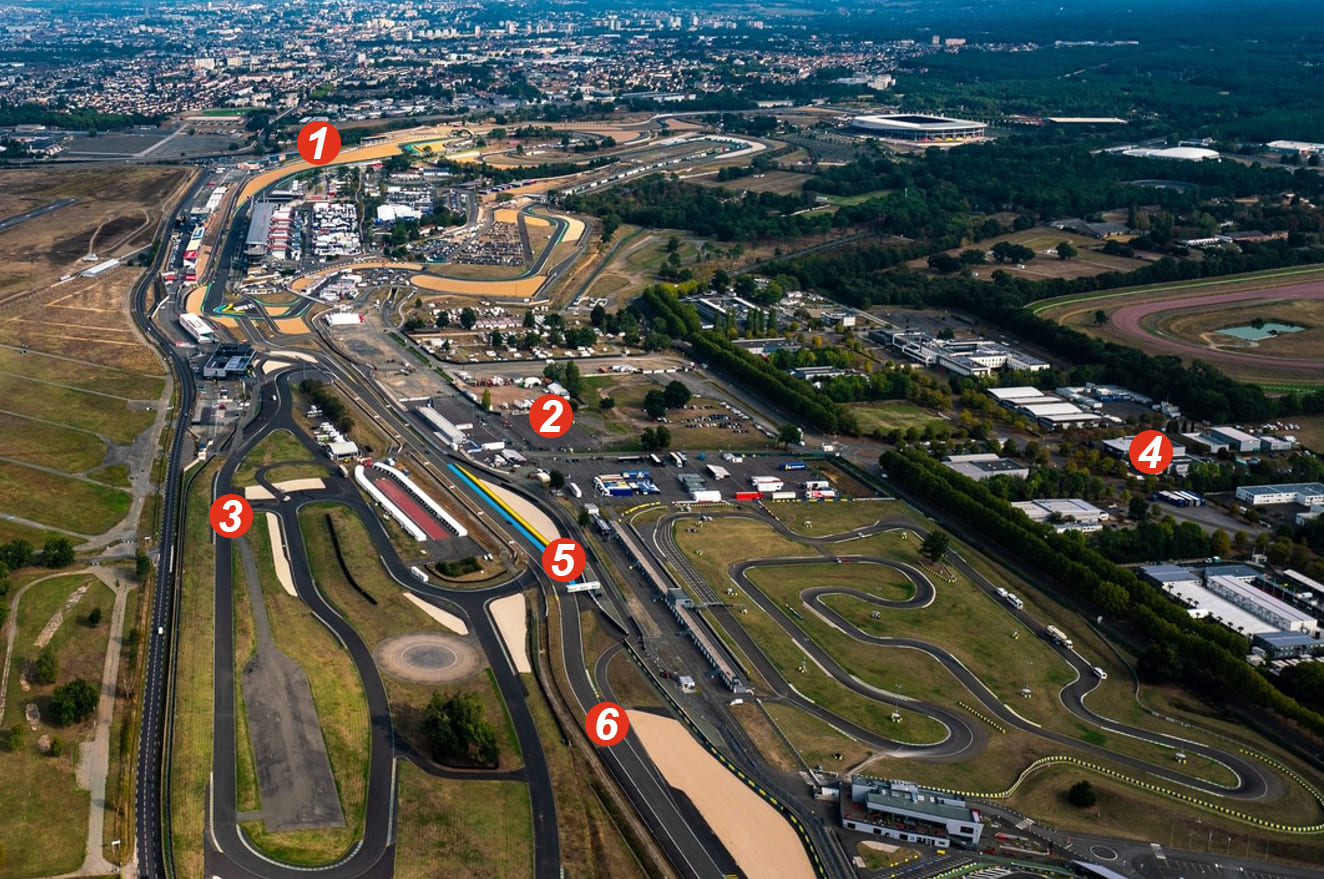 Carte site du Mans